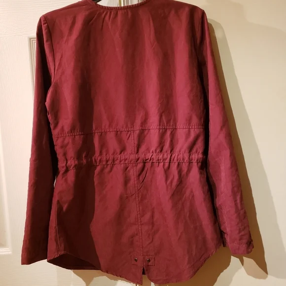 Maurices Round Neck Solid Drawcord Waist Jacket - Picture 3 of 9